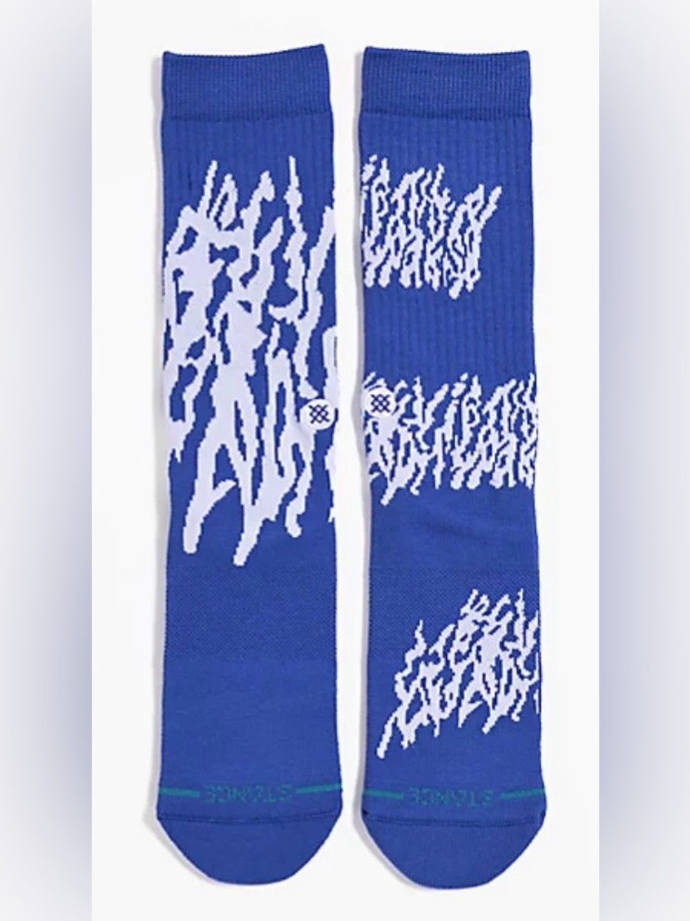 Stance Men’s Glacier Blue Crew Socks - Size L - NWT